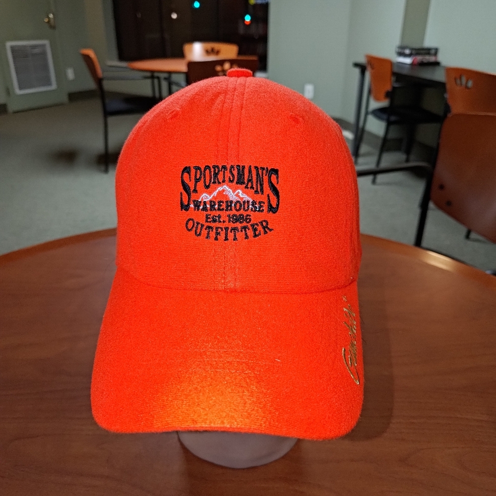 Gamehide Sportsman's Warehouse Outfitters Blaze Orange Fleece Strap-on Hat Cap